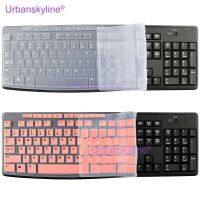 Keyboard Cover for Logitech K200 K260 K270 K275 K295 MK200 MK260 MK270 MK275 MK295 Silicone Protector Skin Case Film Clear Black