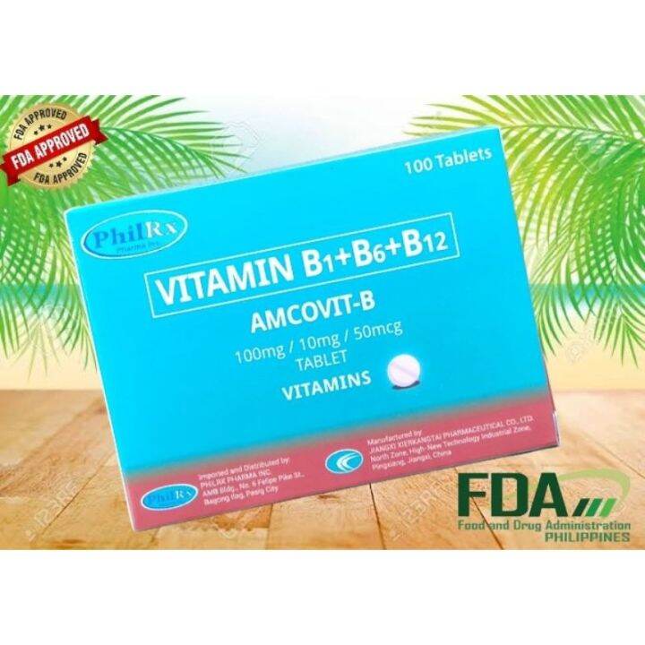 AMCOVIT - B Vitamin B-Complex 100 Tablets | Lazada PH