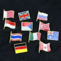 【CC】 Cartoon national brooch zinc alloy die-cast badge world countries oil drop souvenir