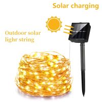 42m22m7m Solar Led Light Outdoor Festoon Led Lamp Solar Garden Lights Outdoor Waterproof Fairy Garland String Christmas Lights