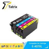 Tatrix สำหรับ Epson 407 T407 407XL T407XL ที่รองรับตลับหมึกสีพรีเมี่ยม T07U4 T07U1สำหรับเครื่องพิมพ์ WF-4745 Epson Workforce