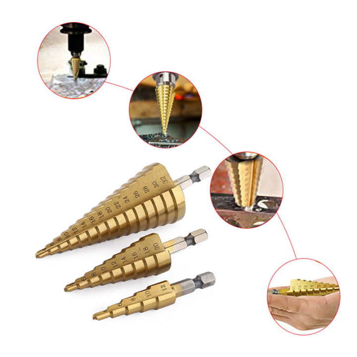 3-with-metal-drill-hole-cutter-pagoda-4-12-4-20-4-32-minus-power-tool-kit-step-drill-bit-drills-of-high-speed-steel-alloy