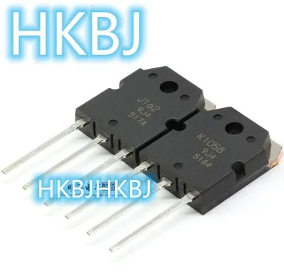 2SK1058 2SJ162 1คู่ (J162 1ชิ้น + K1058 1ชิ้น) เครื่องขยายเสียงไฮไฟ MOSFET แบบดั้งเดิมใหม่