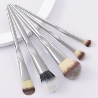 [COD] Factory direct 5pcs silver makeup brush set tools Yuncai