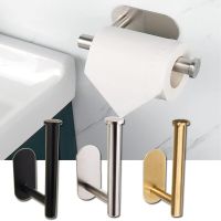 2Pcs Toilet Paper Holder Stainless Steel Toilet Wall Mount Bathroom Holders Kitchen Roll Paper Tissue Towel Rack Accessories Toilet Roll Holders