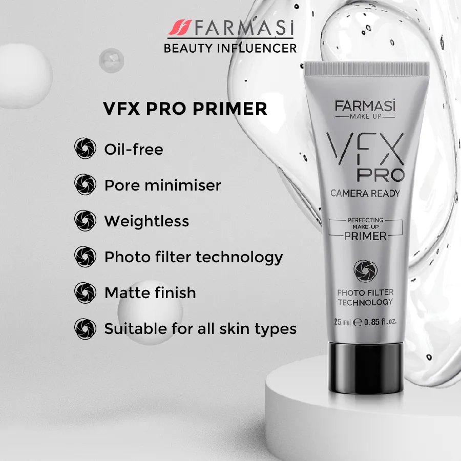 farmasi vfx pro camera ready perfecting makeup primer 25ml
