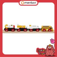 Mentari ของเล่นไม้ รถไฟจรวด Rocket Train