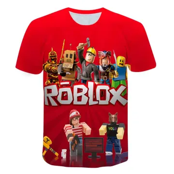 Kids Boys Girls Roblox 2021 T-Shirt Short Sleeve Childrens Gaming Casual  Tee Top