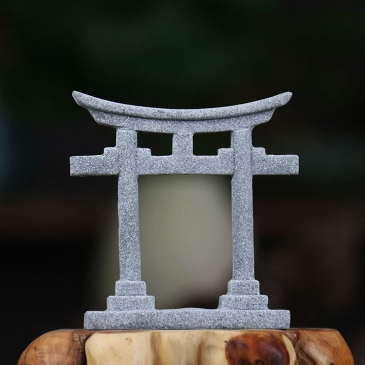 enddiiyu-หินทรายเทียม-ประตู-torii-ญี่ปุ่นขนาดเล็ก-สีเทาและสีเทา-งานฝีมืองานประดิษฐ์-ศาลเจ้า-shinto-ขนาดเล็ก-ของขวัญสำหรับเด็ก-สวนนางฟ้า-การจำลอง-torii-ของเล่นสำหรับเด็ก