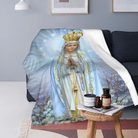 2023 newxzx blanket- Fatima Womens Super Wool Blanket Rosary Catholic Virgin Mary Blanket Family Mattress Blanket Multiple styles （40x60inch/50×60inch/60×80inch）18