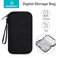 DoomHot Travel Storage Bag Portable Double Sided Gadget Bag Electronic Digital Organizers Multi-function USB Storage Bag Large Capacity Cable Organizer Bag