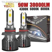 ❐⊕❀ ivhefd H4 Farol Do Carro 4300K H11 9005 Lâmpada 6000K H9 HB3 9006 HB4 Luzes Led 8000K 30000LM Lampada