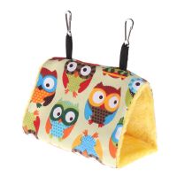 นกแขวนเปลญวนสำหรับกรงฤดูหนาว Warm Nest Parrot Snuggle Hut Plush เต็นท์บ้านสำหรับแฮมสเตอร์ Sleep สำหรับ Play &amp; Rest