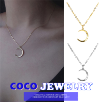 COCOJEWELRY สร้อยคอจี้ดวงจันทร์ที่สวยงามสำหรับผู้หญิงเวอร์ชั่นเกาหลี Ins โซ่กระดูกไหปลาร้า