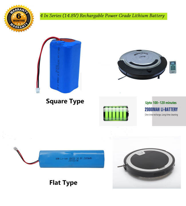 Rechargeable Lithium Battery 14.8V 2000mAh with Four 18650 Power Grade