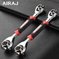 2021AIRAJ 52-in-1 Tiger Wrench Sleeve, 360° Rotation Ratchet Socket Wrench Adaptable to Screws Household Auto Parts Repair Tools