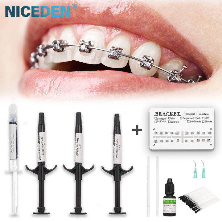 New Dental Orthodontic Brackets Glue Bonding Self Cure Adhesive Paste
