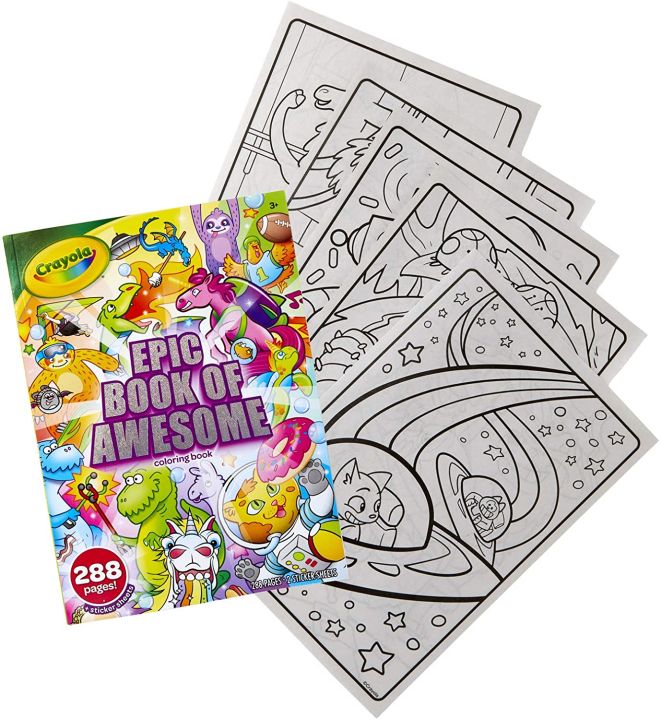 All-in-One　Activities,　Set,　Awesome,　Book　Coloring　of　Book　Lazada　Kids　Indoor　Gift　288　Crayola　Pages,　Epic　PH