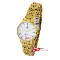 BALENCIA Fashion Wacth นาฬิกาข้อมือผู้หญิง สแตนเลสแท้ รุ่น W-2322-L-G (สีทอง)