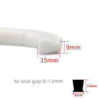 Self-Adhesive Felt Draught Excluder Soundproof Wool Pile Weatherstrip ประตูบานเลื่อนแปรงหน้าต่างแถบซีล9X15มม. 9X15มม. สีขาว