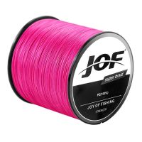 JOF สายการประมงถัก4เส้น1000เมตร500เมตร300เมตรหัวข้อ PE M Ultifilament ทนทานปลาคาร์พสายการประมง P Esca