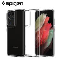 Spigen Ultra Hybrid Case for Samsung Galaxy S21 Ultra (6.8 ) - Clear Hard Back Panel Flexible Bumper Drop Resistance Cases