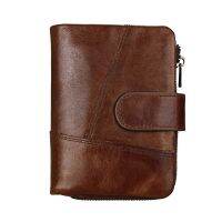 [COD] Anti-theft Mens Short Coin Purse Fashion Stitching Clutch