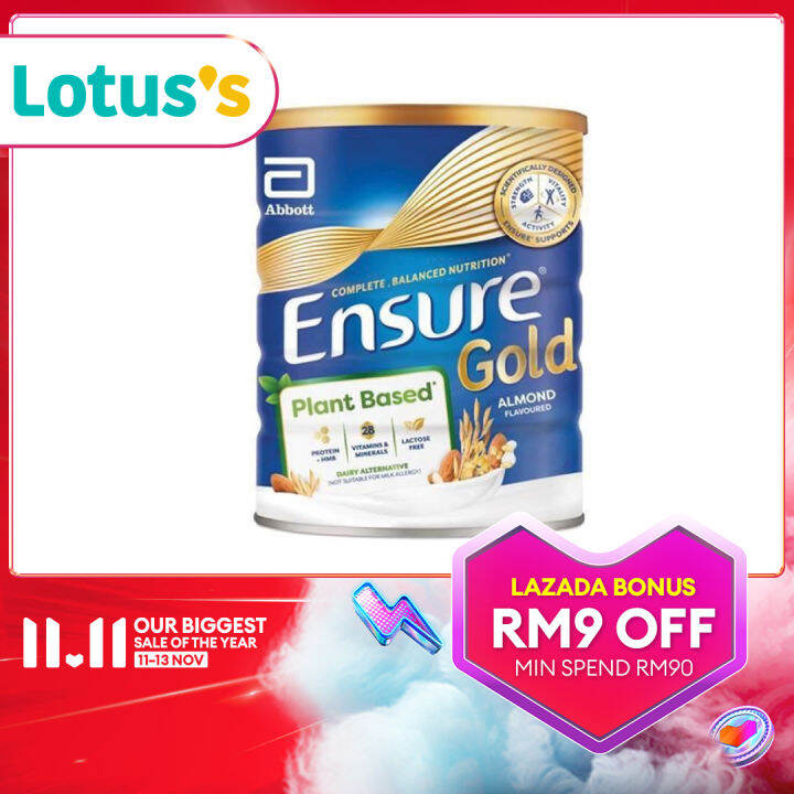 Ensure Gold Plant Based Almond 800g Lazada