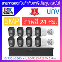 UNIVIEW ชุดกล้องวงจรปิด XVR301-08G3 + UAC-B115-F28-W เลนส์ 2.8mm จำนวน 8 ตัว BY DKCOMPUTER