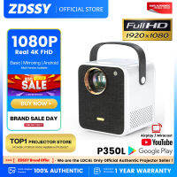 ZDSSY P350L มินิโปรเจกเตอร์พกพา4000ลูเมนรองรับ Wi-Fi 1080P เครื่องฉายวิดีโอเต็ม HD 150 หน้าจอLED ขนาดใหญ่สมาร์ทโฮมจอโปรเจคเตอร์ภาพยนตร์