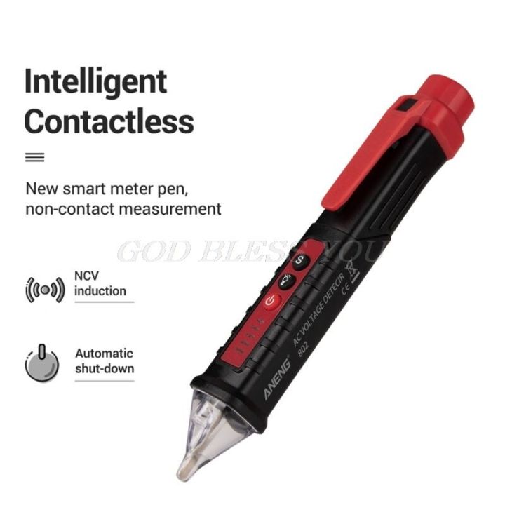 limited-edition-vd802ปากกาทดสอบแรงดันไฟฟ้า12v-1000v-le-มิเตอร์ระบุกระแสไฟฟ้าดินสอเครื่องวัดโวลท์ดิจิตอลแบบไม่สัมผัสวัดและปรับระดับได้