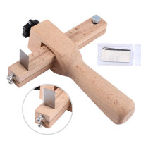 Adjustable Leather Craft Cutter Strap Belt DIY Hand Cutting Tools Precise Wooden Leather Strip Cutter with 5 Sharp Blades Shoes Accessories