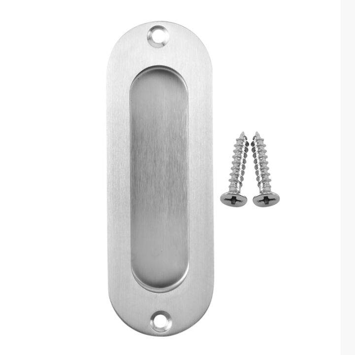 1Pcs Rectangular Fix Flush Recessed Sliding Door Pull Handle Stainless