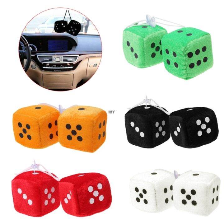 1-pair-fuzzy-dice-dots-rear-view-mirror-hanger-decoration-car-styling-accessorie-w91f