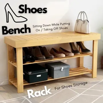 Shoe rack best sale cum bench