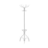 Coat Rack Hall Tree Free Standing 12 Hooks Entryway 70 H Umbrella Holder Bedroom Metal White Contemporary Modern