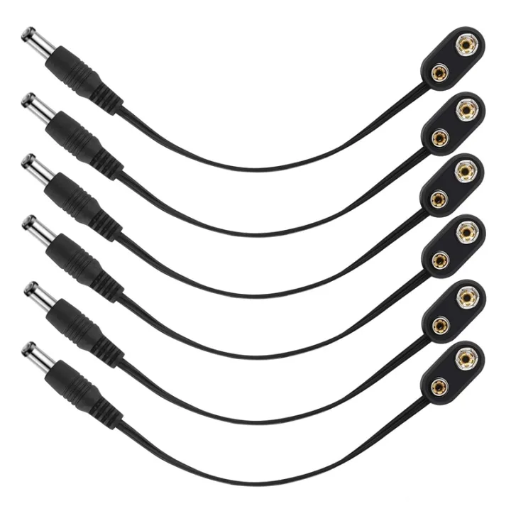 Guitar Pedal Power Cable 9 Volt Battery Connectors 9V Battery Clip