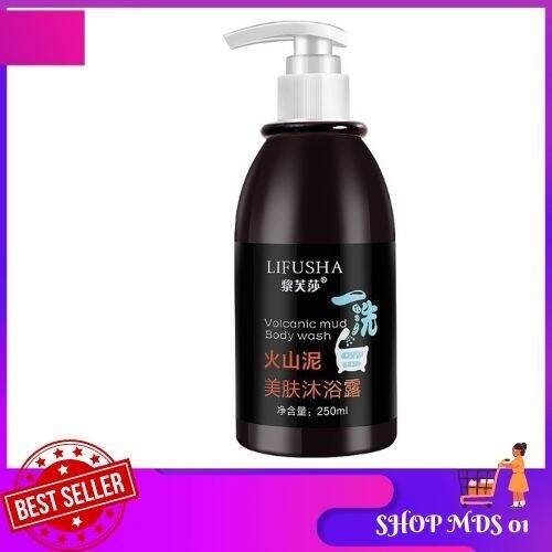 VOLCANIC ASH MUD BODY AND FACE WASH brighten skin color helps clear