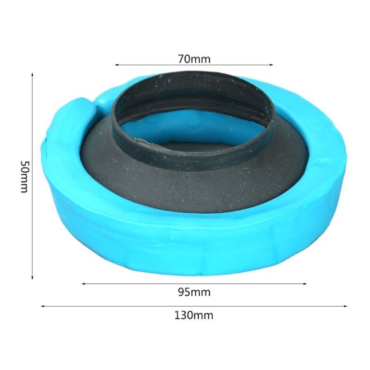 black-toilet-bowl-flange-ring-odor-resistant-drain-pipe-donut-sealing-ring-toilet-anti-leakage-installation-fitting-accessory-tool