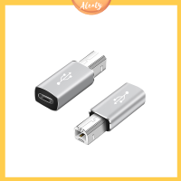 Aleaty? USB Type C FEMALE ถึง B MALE อะแดปเตอร์เครื่องพิมพ์สแกนเนอร์สำหรับคีย์บอร์ดตัวควบคุม MIDI