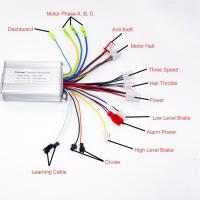 อุปกรณ์ควบคุมเบรคสกูตเตอร์ DC แบบไม่มีแปรงถ่านตัวควบคุมจักรยานไฟฟ้า36V 48V