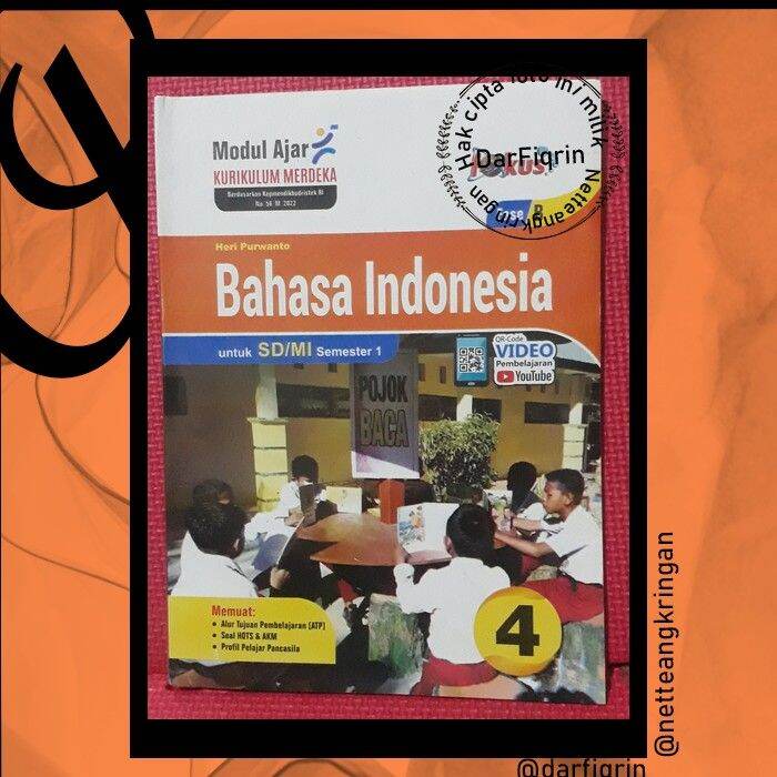 Lks Bahasa Indonesia Kelas 4 Semester 1 Sd Mi Kurmer Kurikulum Merdeka