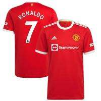 เสื้อฟุตบอล(เกรดAAA) MAN.U เหย้า Home 2021/22 สีแดง ชื่อ RONALDO#7