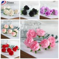 DISSO 20/50pcs ประดับบ้าน สวย สัมผัสจริง ของขวัญวันแม่ ตกแต่งงานแต่งงาน ช่อดอกไม้ปลอม กุหลาบประดิษฐ์ หัวดอกไม้