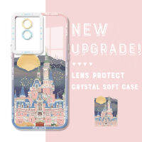 เคส Case4you สำหรับ VIVO Y02A Y02T กันกระแทกของแท้เคสโทรศัพท์คริสตัลดูวิวสวยปลอกอ่อนคลุมทั้งหมดเคสมือถือใสป้องกันกล้อง