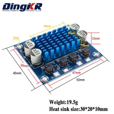 【YF】 Channel Digital Stereo Audio Power Amplifier Board DC 8-26V 3A C6-001 TPA3110 XH-A232 30W 30W 2.0