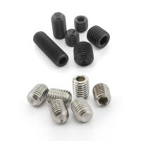 【CC】℡  50Pcs - 10pcs M1.6 M2.5 M4 M5  DIN916 steel 304 grade 12.9 Alloy Socket Set Screws Grub Screw