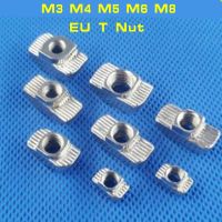 M3 M4 M5 M6 M8 hammer head t nut Drop in fasten connector slide nut for EU 1515 2020 3030 4040 4545 aluminum profile Hand Tool Parts Accessories