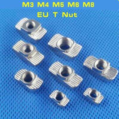 M3 M4 M5 M6 M8 hammer head t nut Drop in fasten connector slide nut for EU 1515 2020 3030 4040 4545 aluminum profile Nails  Screws Fasteners