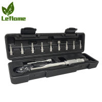 Leflame 11Pcs 1/4 "Preset Torque Wrench Set With Bits Extension Rod Adjustable Quick Release Ratchet Wrench Repair Tool